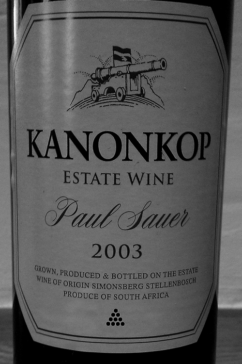 image of a 2003 Kanonkop Paul Sauer