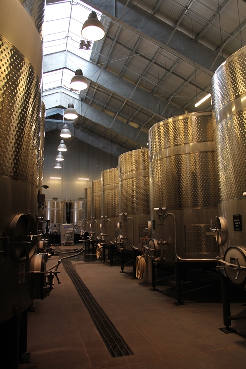 another image from the cuverie at Silver Oak Cellars
