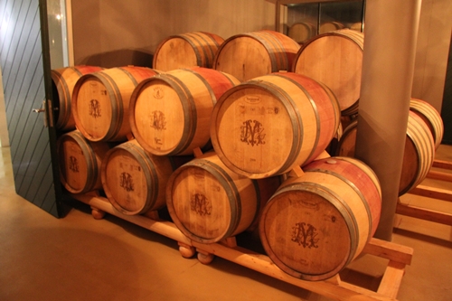 image of oak barrels at De Morgenzon